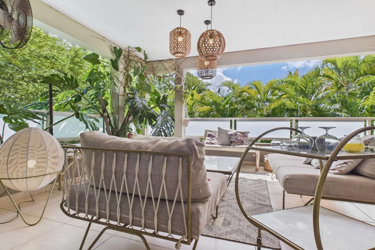 Location Villa 3 chambres Trois Ilets - terrasse du haut vue 3